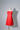 Short light red dress open back