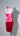 Short pink satin dress