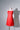 Short light red dress open back