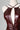 dark burgundy leather stretchy dress