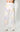 white metallic long pants with short jacket set