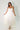 ruffle ivory flower decor dress