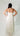 ruffle ivory flower decor dress